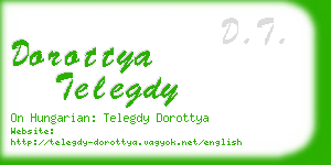 dorottya telegdy business card